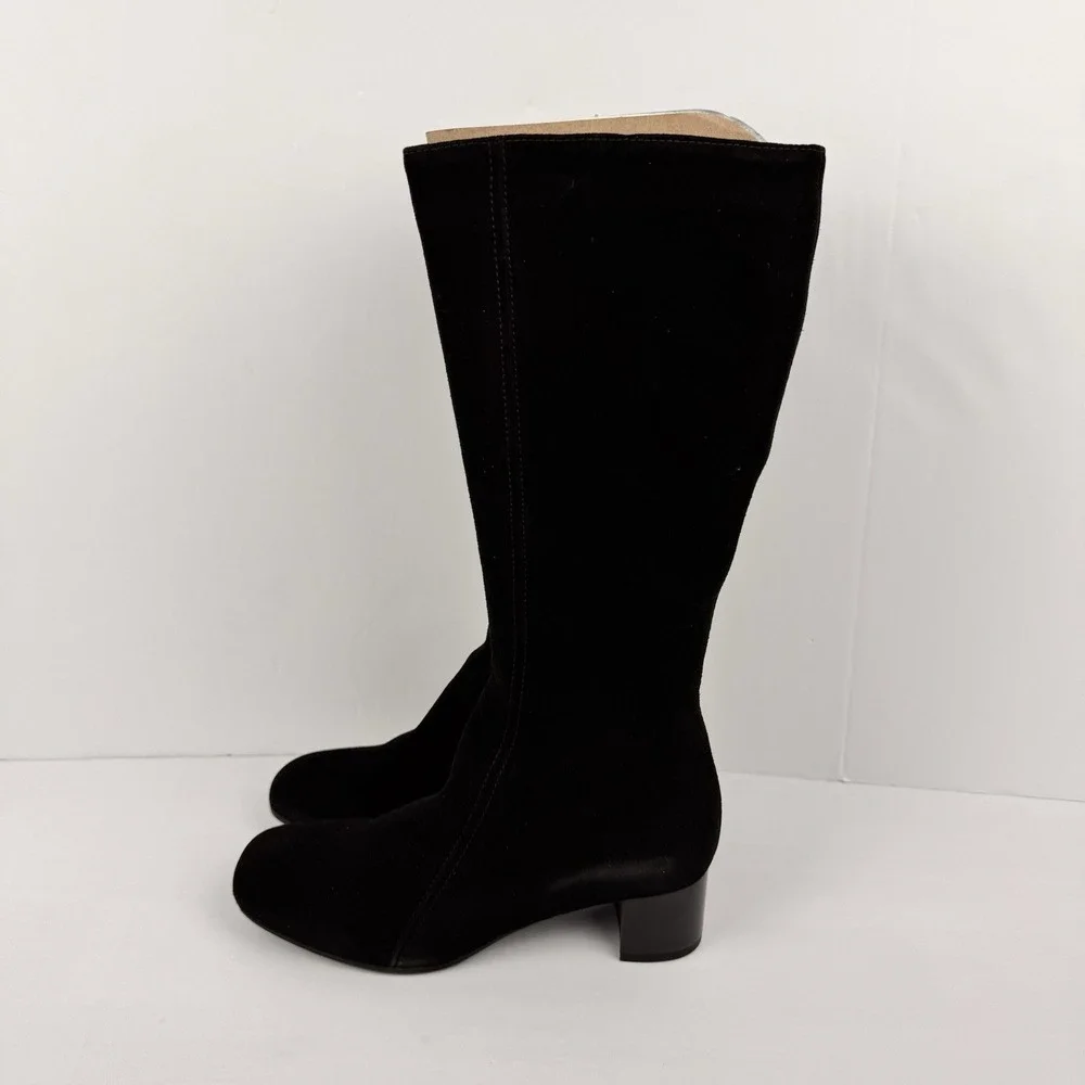 La Canadienne‎ Black Suede Waterproof Knee High Boot 7.5 Women's NWT NOS NIB